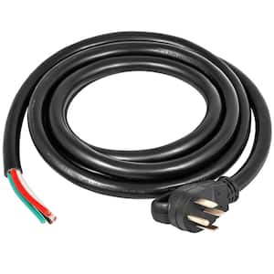 25 ft. 50 Amps RV Camp Power Cord 110Volt Generator Extension Cord 6/3 + 8/1 AWG NEMA 14-50P to Bare Wire