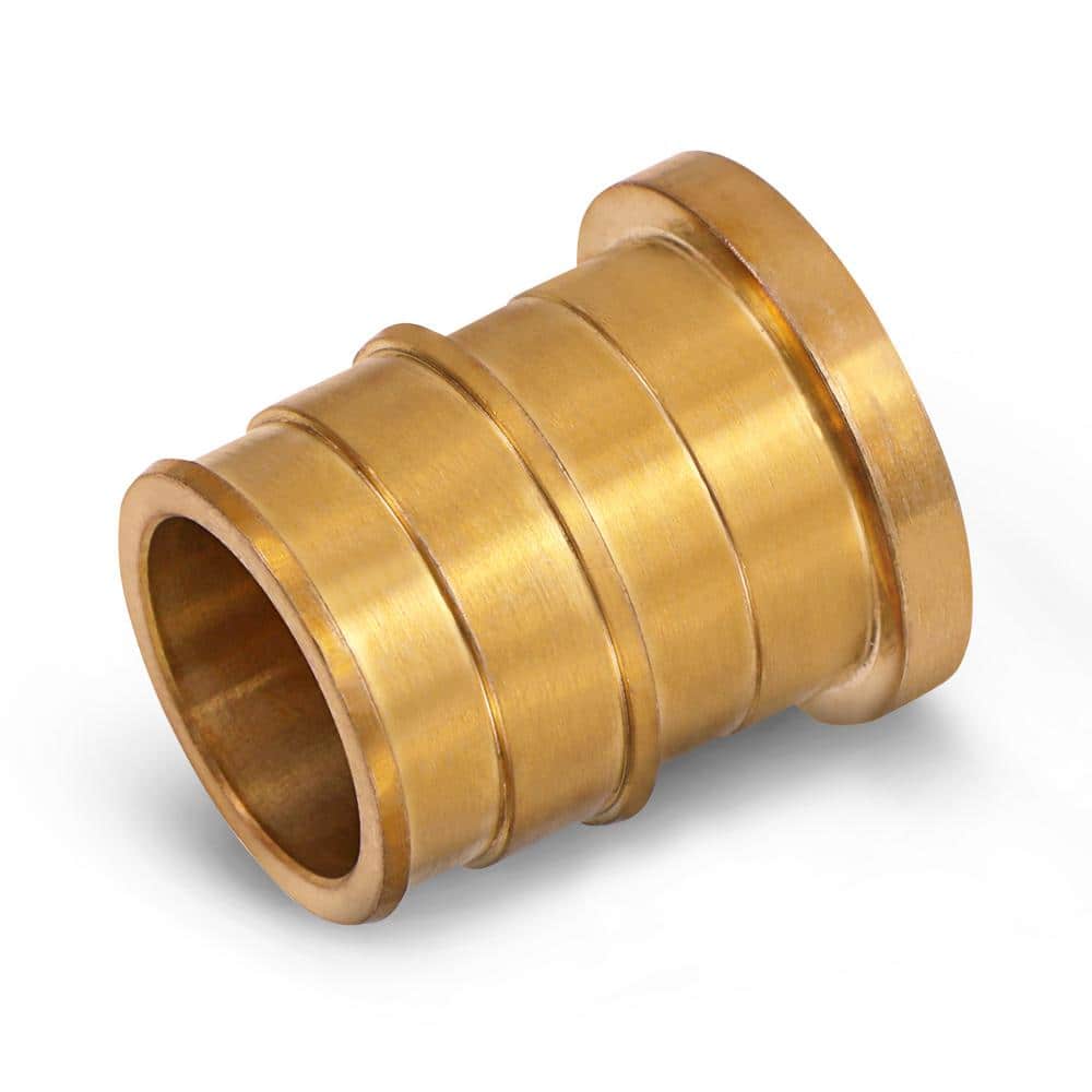 The Plumber's Choice 3/8 in. Brass PEX Barb Plug End Cap Pipe Fitting  (5-Pack) 38EPPL5 - The Home Depot