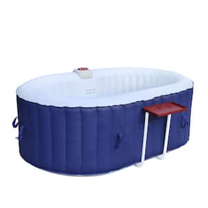 2-Person 100-Jet Inflatable Hot Tub with Drink Tray