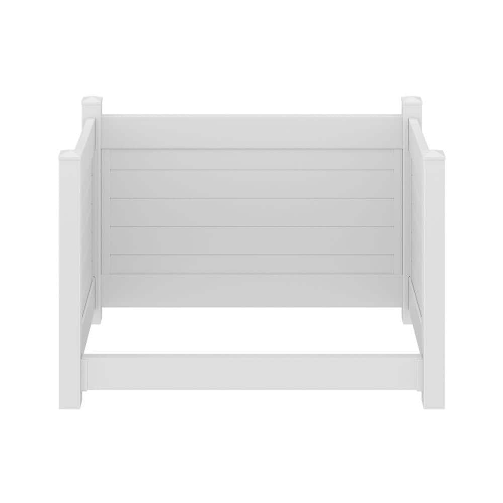 White Vinyl 4 ft. x 6 ft. Privacy Trash Corral and Enclosure price history on PriceWatchPro