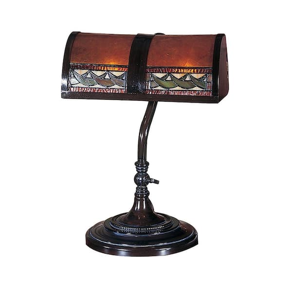 Egyptian Mica Bronze Desk Lamp, Egyptian Table Lamps