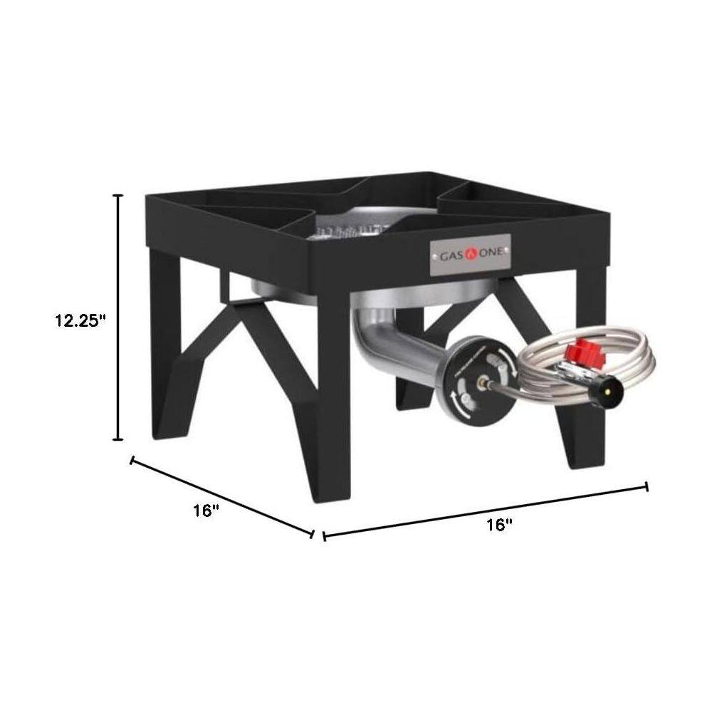 Heavy Duty Black Metal Single Burner Outdoor Stove