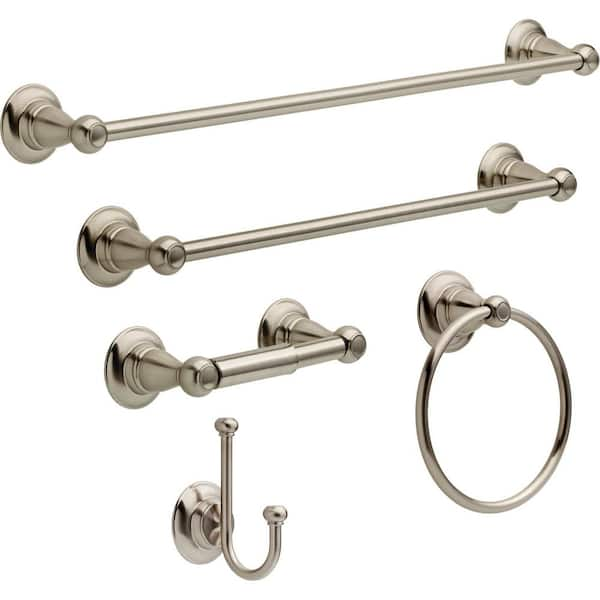 Delta Over-the-Towel Bar Basket in Brushed Nickel FSS06-BN - The Home Depot