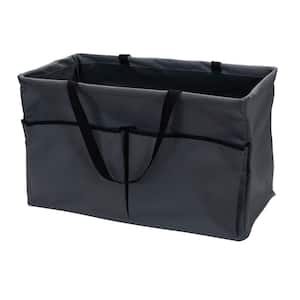 Gray Canvas Water Resistant Tote Bag