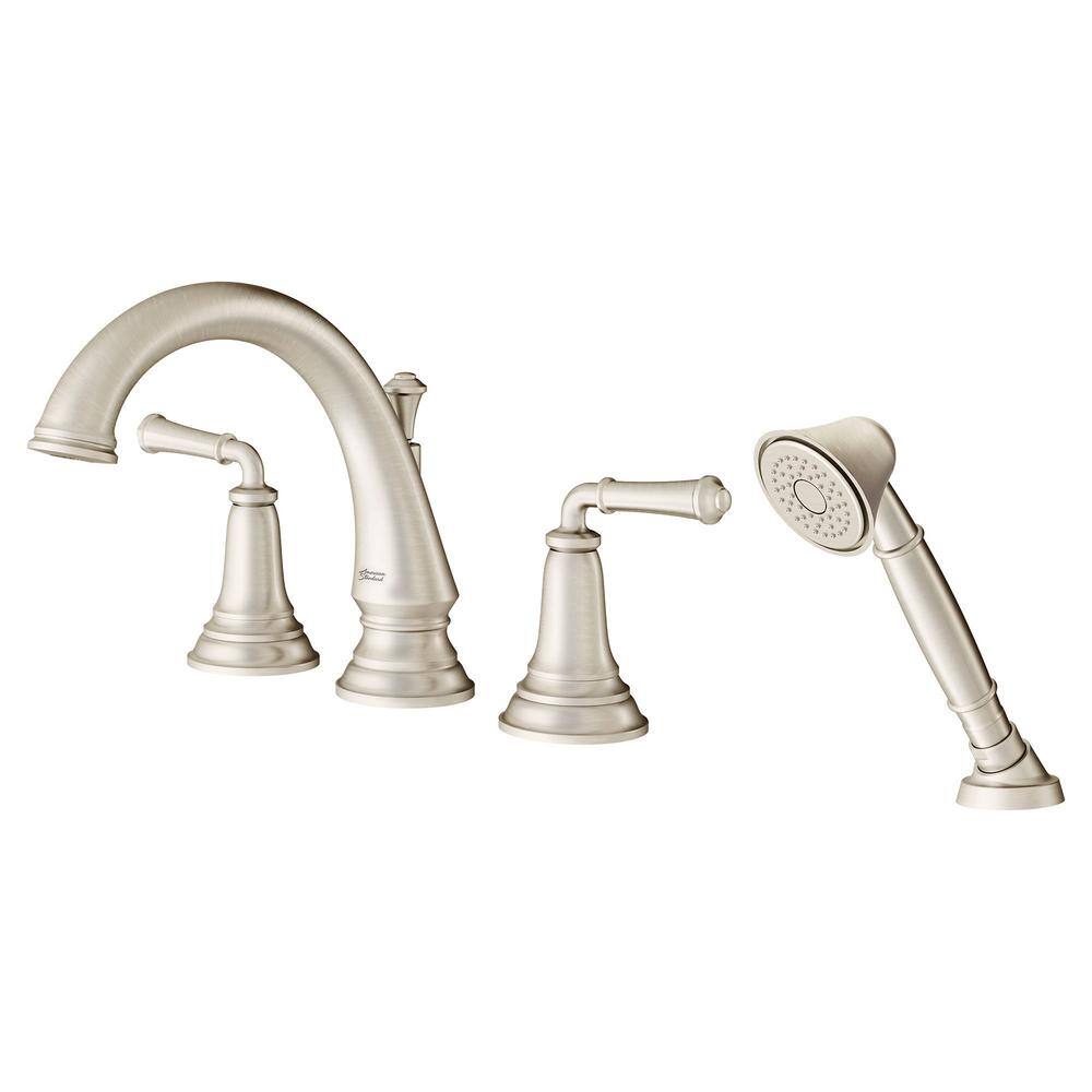 Brushed Nickel Roman Tub Faucet with Handshower