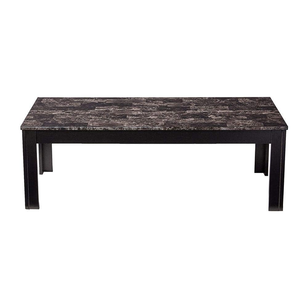 Gray Faux Marble 3-Piece Living Room Table Set