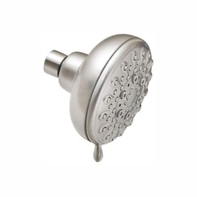 MOEN Attune 8-Spray Patterns, 4 in. Wall Mount Fixed Shower Head in Spot  Resist Brushed Nickel 218W0SRN - The Home Depot