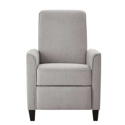 Maycotte Stone Gray Upholstered Pushback Recliner
