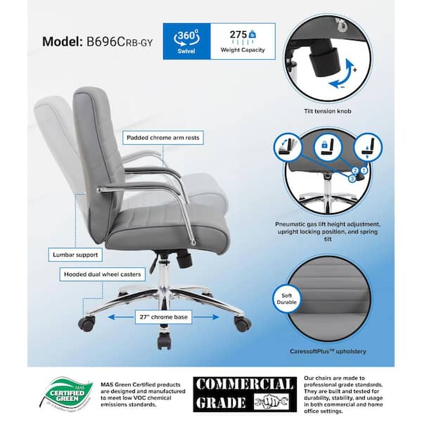 Ergonomic Desk Chair | Supportive Office Chair with Padded Cushions