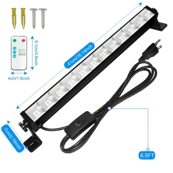 120-Volt Integrated LED 24-Watt Shop Light with Remote 3600 Lumens 6000K Garage Work Light (1-Pack)