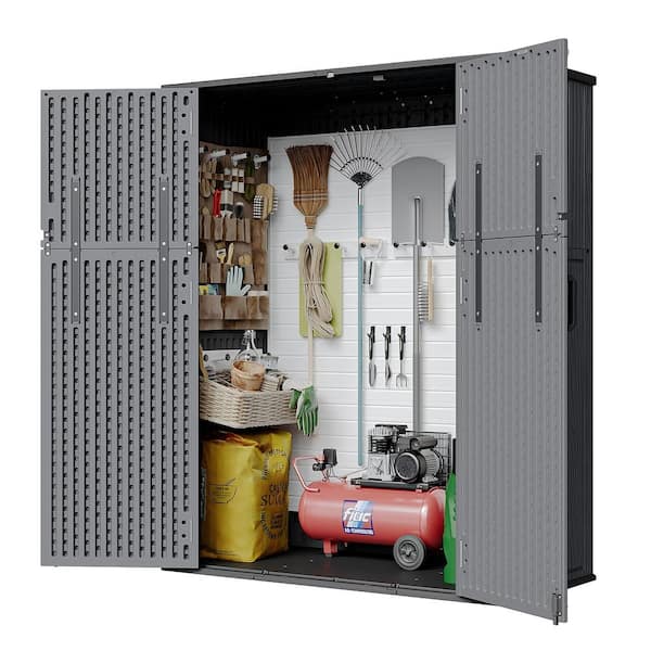 Sizzim 4 ft. 7.9 in. W x 2 ft. 2.4 in. D x 6 ft. H Resin Shed