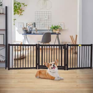 81 in.W Dog Gate for Doorway Freestanding Fence
