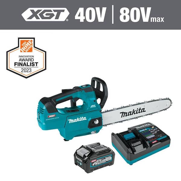 Makita XGT 14 in. 40V max Brushless Battery Top Handle Electric Chainsaw Kit (4.0Ah)