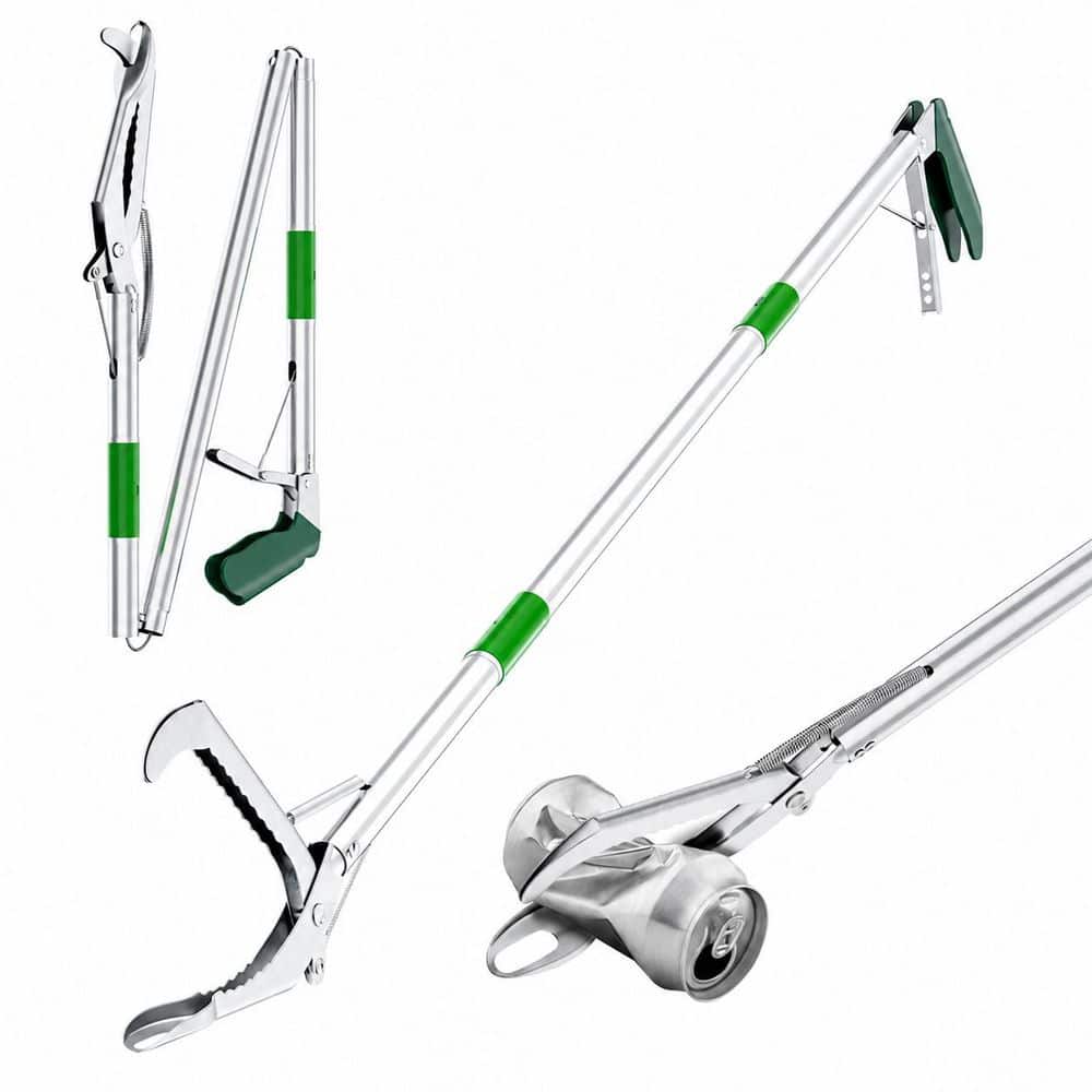 50 in. Foldable Grabber Reacher Tool with Green Handle, Extra Long Lightweight Trash Pickup Litter Picker, 1-Piece price history on PriceWatchPro
