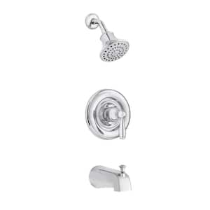 Mandouri Single-Handle 1-Spray Tub and Shower Faucet in Chrome (Valve Included)