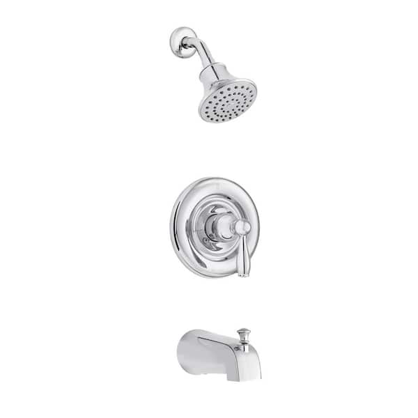 Glacier Bay Mandouri Single-Handle 1-Spray Tub and Shower Faucet in Chrome (Valve Included)