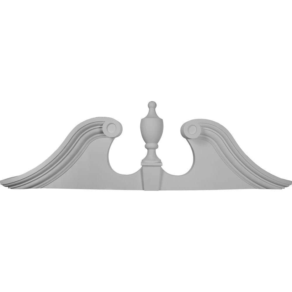 Dentil Pediment Black Wall Mirror with Hooks