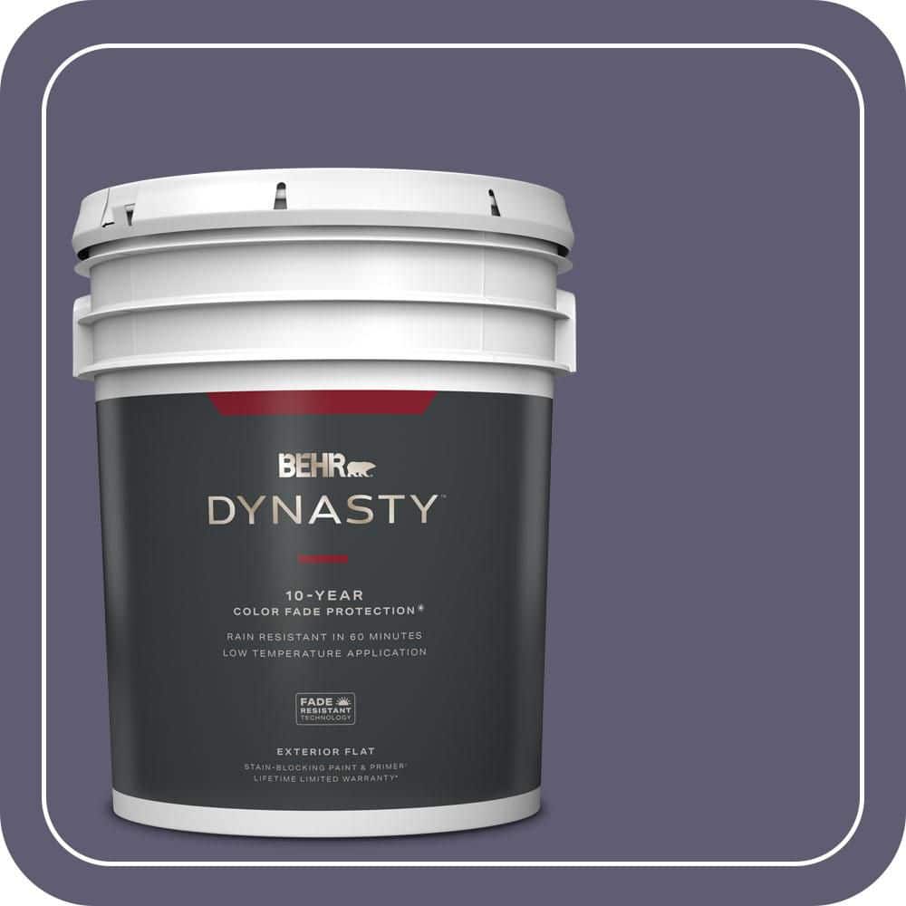 5 gal. #PMD-90 Luscious Purple Flat Exterior Stain-Blocking Paint & Primer price history on PriceWatchPro