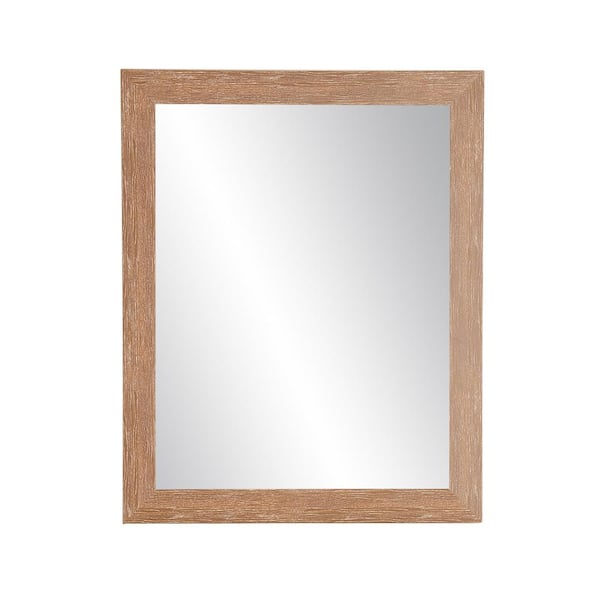 BrandtWorks Medium Rectangle Brown/Red Casual Mirror (36 in. H x 32 in. W)
