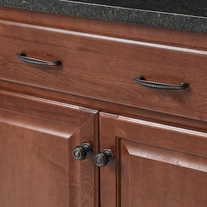 Huntingdon Collection 1-1/4 in. (32 mm) Brushed Oil-Rubbed Bronze Traditional Cabinet Knob