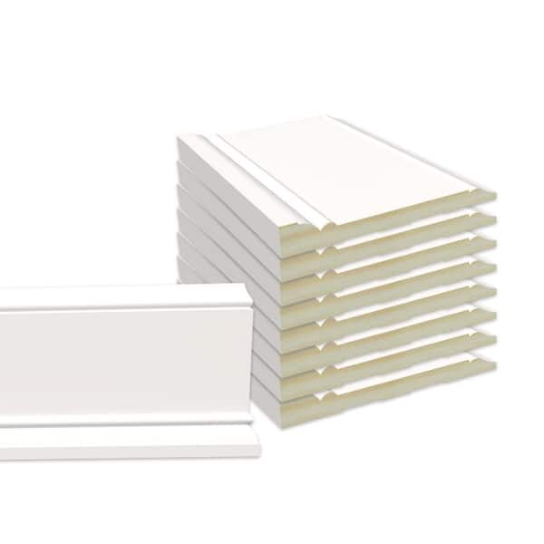 Alexandria Moulding Pro Pack 11/16 in. x 5-1/4 in. x 96 in. Primed