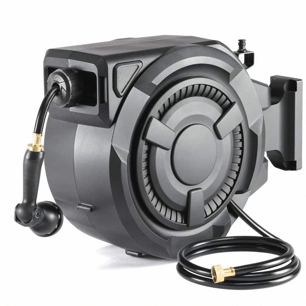 Retractable 5/8 in. dia x 100 ft. Garden Water Hose Reel with 180° Swivel Bracket price history on PriceWatchPro