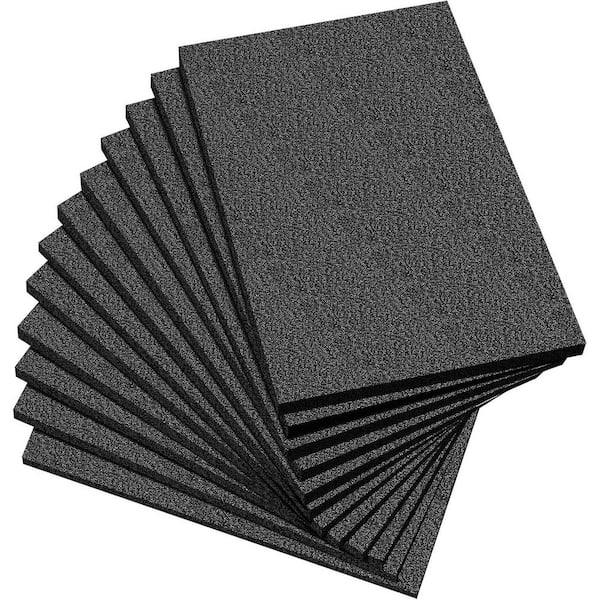 Unbranded 12 x 8 Polyethylene Foam Sheet Thick Black Foam Padding 0.5 for Packing Craft Shipping Moving 12 Pcs