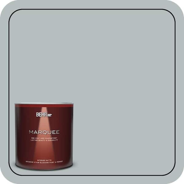 BEHR MARQUEE 1 qt. #720E-3 Rocky Mountain Sky Matte Interior Paint & Primer
