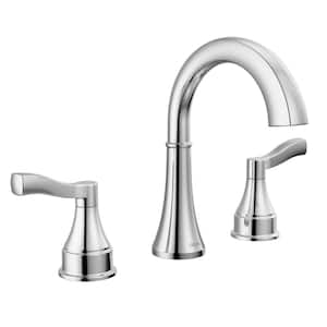 Faryn 8 in. Widespread Double-Handle Bathroom Faucet in Polished Chrome