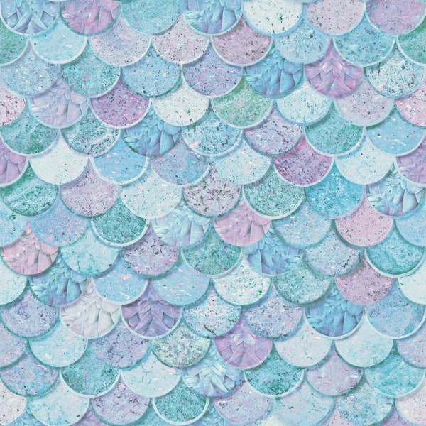 Arthouse Mermazing Scales Paper Non-Pasted Wallpaper Roll (Covers 57 Sq. Ft.)