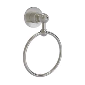 Astor Place Collection Towel Ring in Satin Nickel