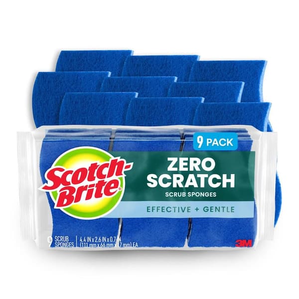 Zero Scratch Scrub Sponge (9-Pack)