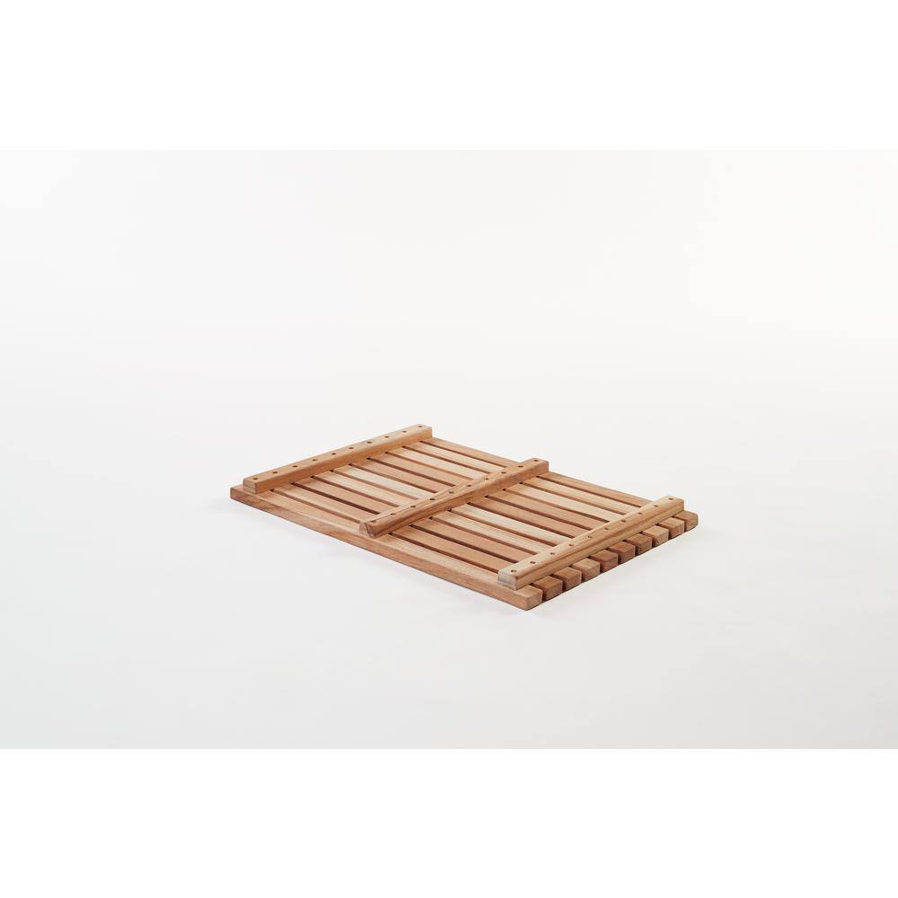 Gala Teak 20" x 14" Natural Wooden Bath Mat