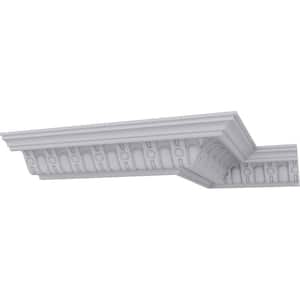 SAMPLE - 2-1/8 in. x 12 in. x 4 in. Polyurethane Sequential Crown Moulding