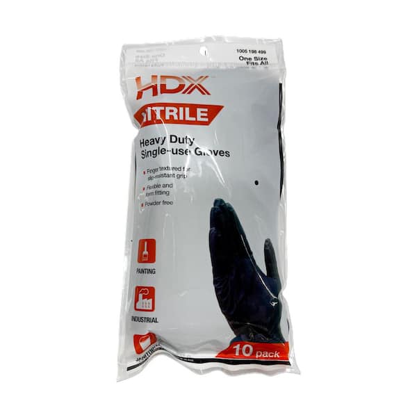 Black Nitrile Disp Glove (10-Pack)