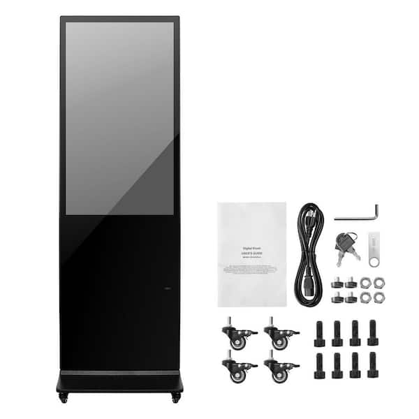 43 in. Digital Signage Display, Touchscreen Digital Kiosk, Indoor Floor Standing Kiosk Display, 2K UHD LCD Screen