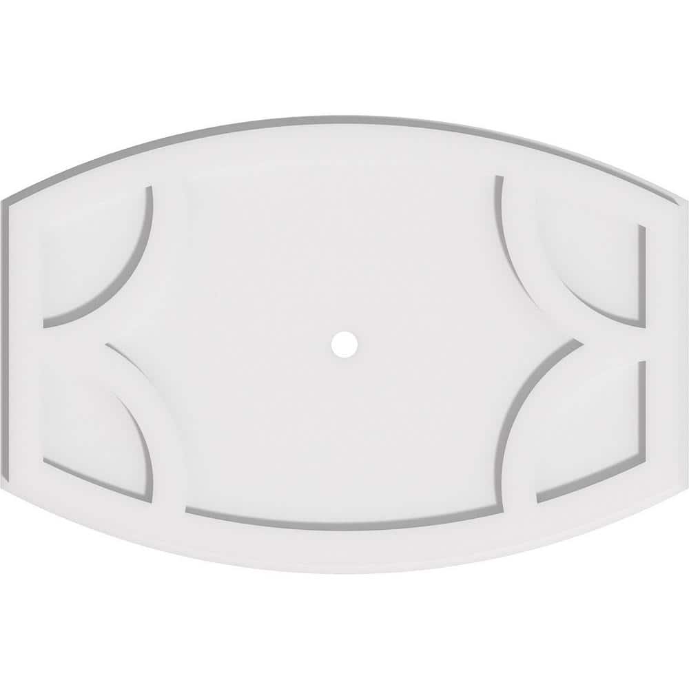 26 in. W x 17-3/8 in. H x 1 in. ID x 1 in. P Kailey Architectural Grade PVC Contemporary Ceiling Medallion price history on PriceWatchPro
