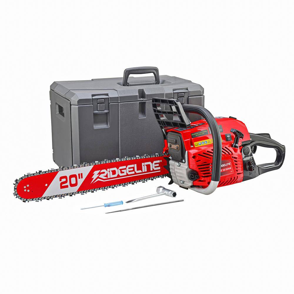 RIDGELINE 20 In 52 Cc Gas Chainsaw With Case 97005 The Home Depot