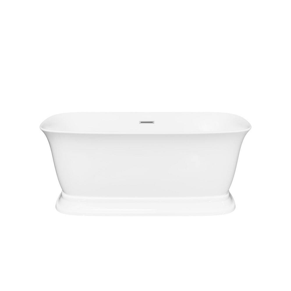 39 in. x 29 in. Acrylic Freestanding Japanese Soaking Bathtub with Side Drain in Glossy white, UPC certified price history on PriceWatchPro