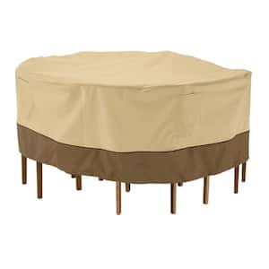 Veranda 108 in. Dia x 23 in. H Round Patio Table and Chair Set Cover