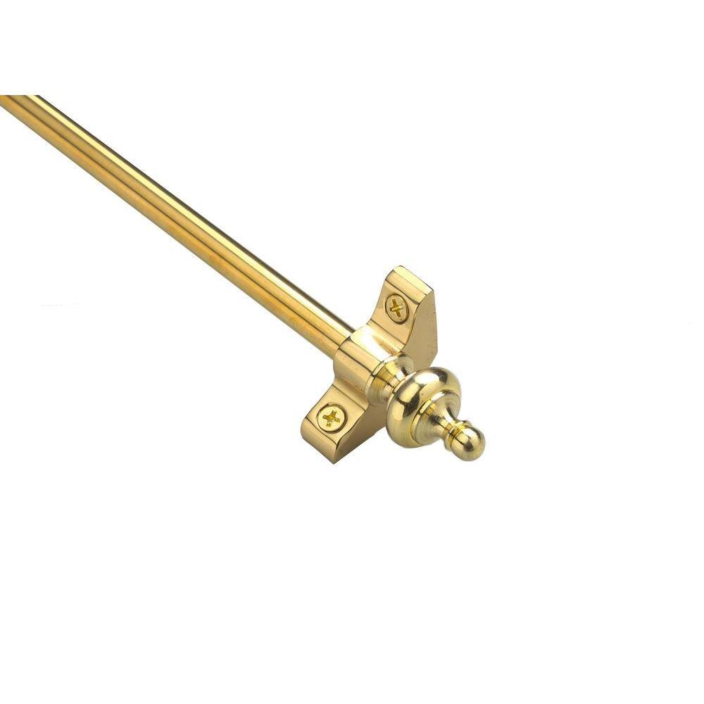 Urn Finial 1/2" x 36" Satin Brass Stair Rods Premium Range 