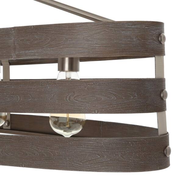 Progress Lighting Gulliver Graphite Farmhouse Linear Kitchen Island Light