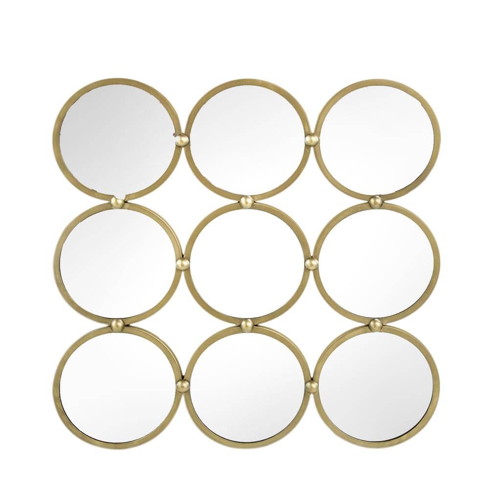 27.2 in. W x 27.2 in. H Round Wall Bathroom Vanity Mirror