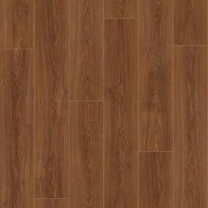 Sutton Place Oak 14 mm T x 8 in. W Waterproof Laminate Wood Flooring(13.28 sq. ft./case)