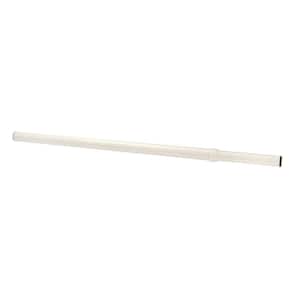 20-30 in. White Extend and Lock Steel Adjustable Closet Rod
