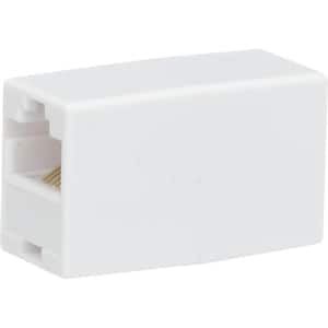 Inline Ethernet Coupler in White