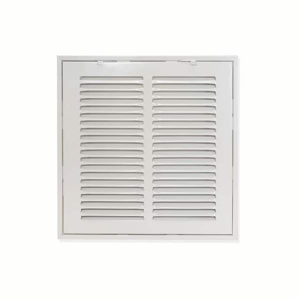 14x10 Inch Black Return Air Grille - Flat Stamped Face, Maximum Airflow For HVAC