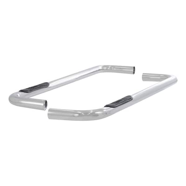 Aries 3-Inch Round Polished Stainless Steel Nerf Bars, No-Drill, Select Chevrolet, GMC C2500, C3500, K2500, K3500