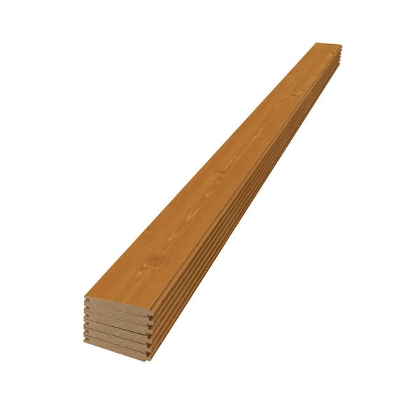 Edge 1 in. x 6 in. x 8 ft. Native Woods Timberland Light Brown Pine Shiplap Boards (6-Pack)