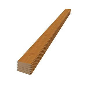 1 in. x 6 in. x 8 ft. Native Woods Timberland Light Brown Pine Shiplap Boards (6-Pack)